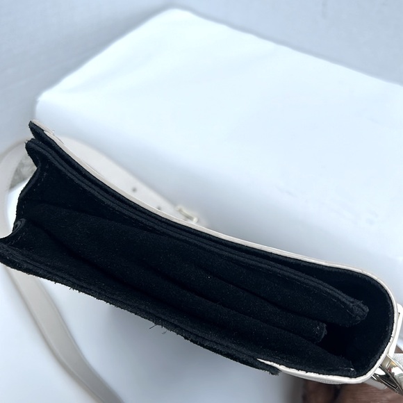 MARCIANO color block suede cream and black leather bag very clean condition. - Picture 9 of 10